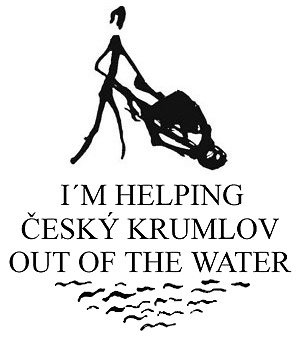 We are helping esk Krumlov out of the water