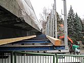 Rekonstrukce mostu u kina (březen 2010)