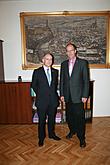 27. července 2012 - Starosta Dalibor Carda spolu s J. E. velvyslancem Švýcarské konfederace Andrém Reglim, foto: Jiří Kubovský