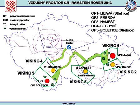 mapa prostorů Ramstein Rover 2013