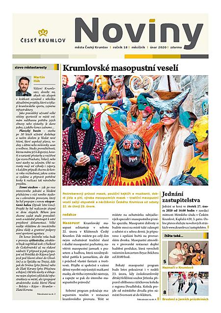 Noviny města Český Krumlov, únor 2020