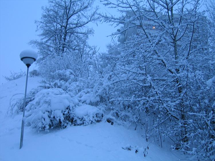 Sníh na Českokrumlovsku
