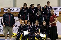 Společné foto - badmintonisté, foto: Archiv SK Badminton Český Krumlov 